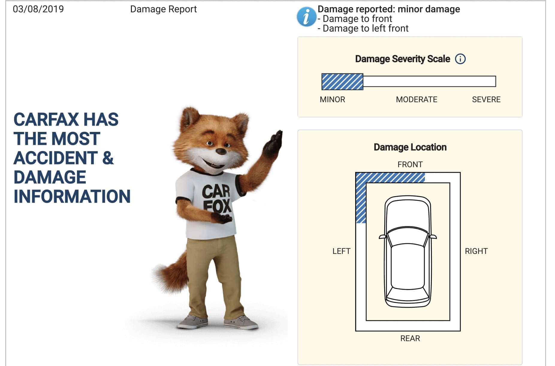 carfax demage car